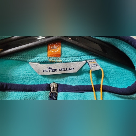 Peter Millar Thermal Flow Half Zip Micro Fleece Green Men's Size XXL - Picture 11 of 12